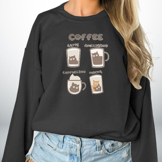 Cat & Coffee Sweater