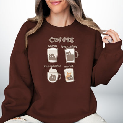 Cat & Coffee Sweater