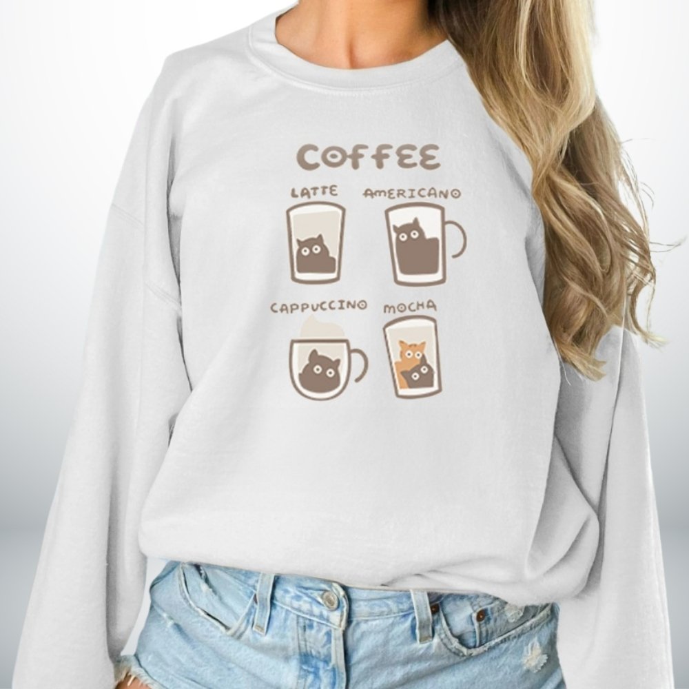 Cat & Coffee Sweater