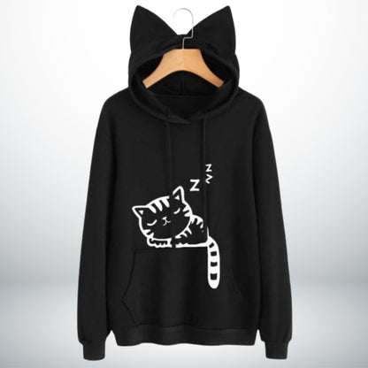 Hoodie Sleeping Cat